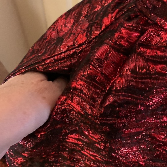 MAC DUGGAL
High Neck Brocade Bubble Hem Dress - Picture 7 of 14